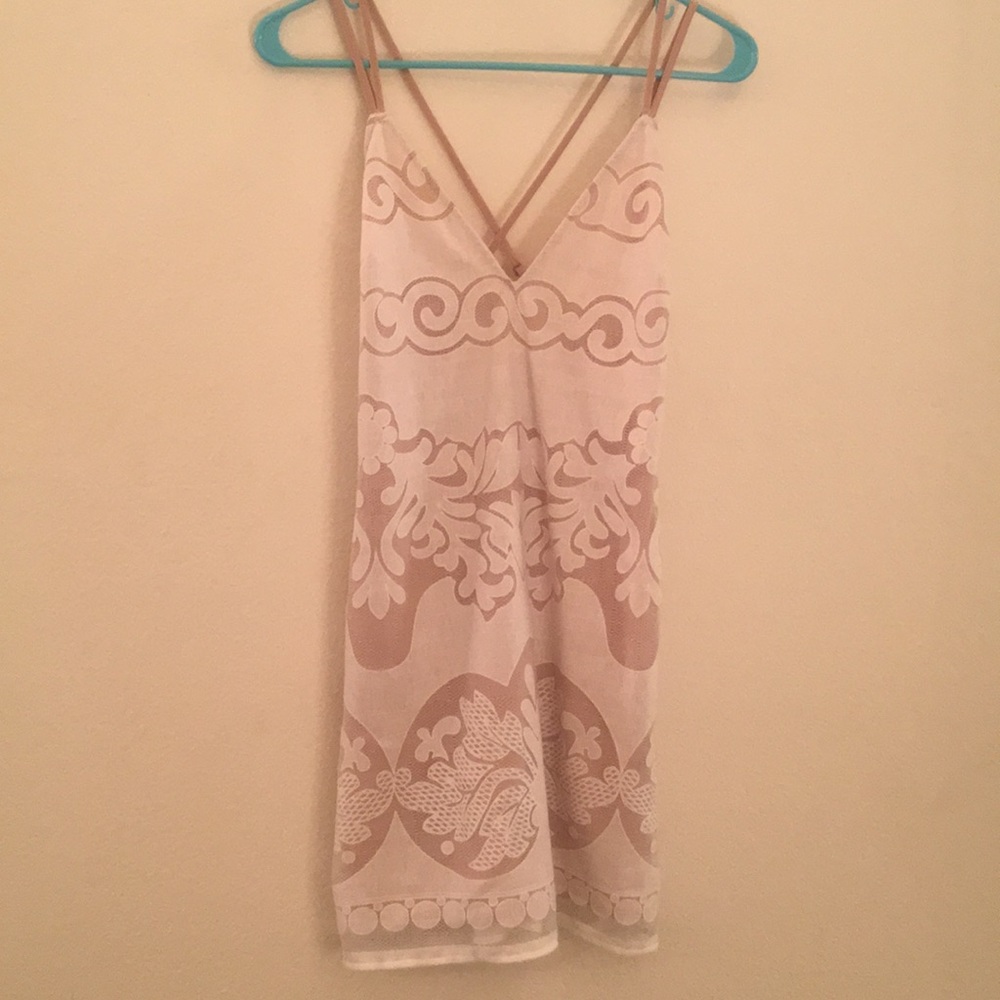 Tobi lace shift dress